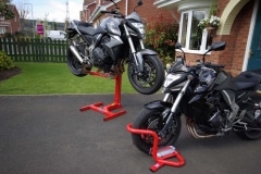 Motorcycle paddock stands and lifts