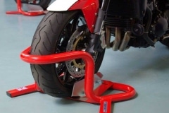Front or rear wheel motorcycle wheel chock