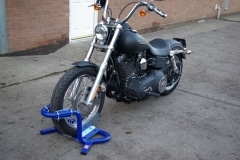 Harley parking stand